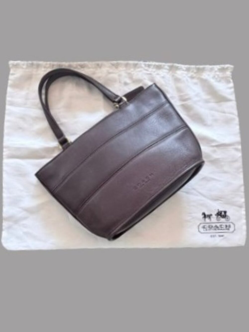 Vintage Coach Tribeca Satchel 9081 – USA Made 1998 Mahogany Leather NWOT